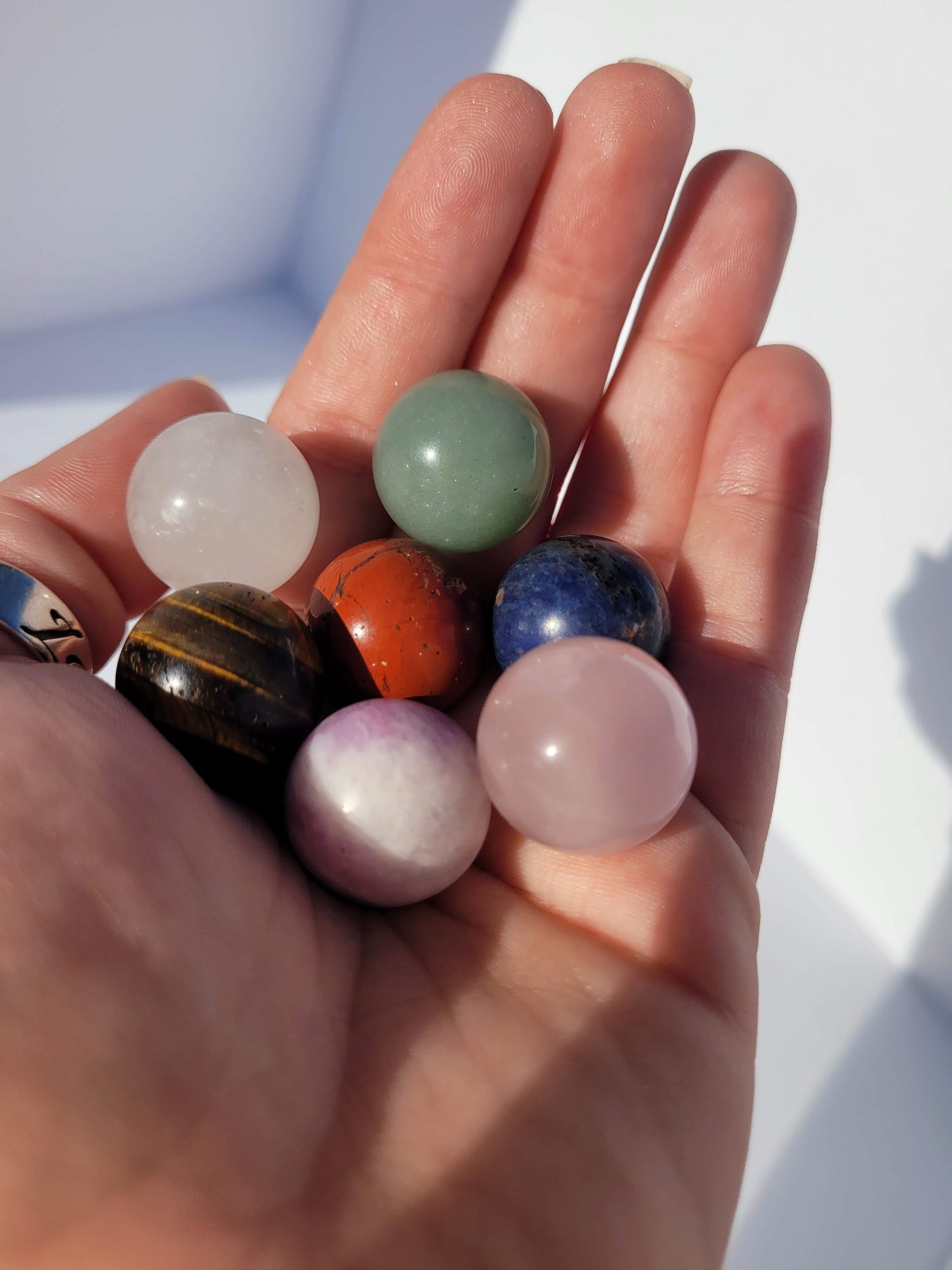 Chakra Sphere Set - Seven 2mm Spheres