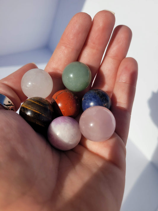 Chakra Sphere Set - Seven 2mm Spheres