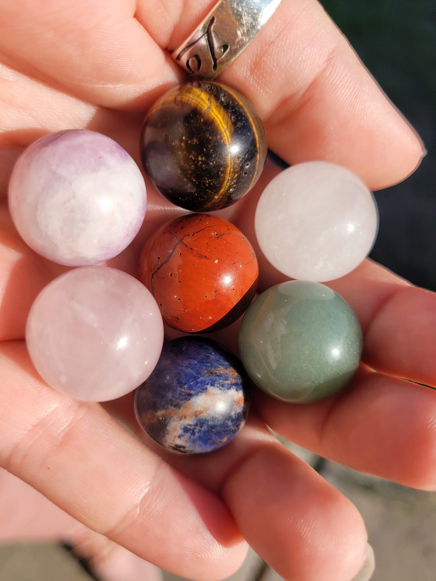 Chakra Sphere Set - Seven 2mm Spheres