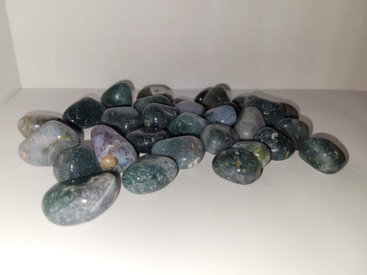 Moss Agate Tumble