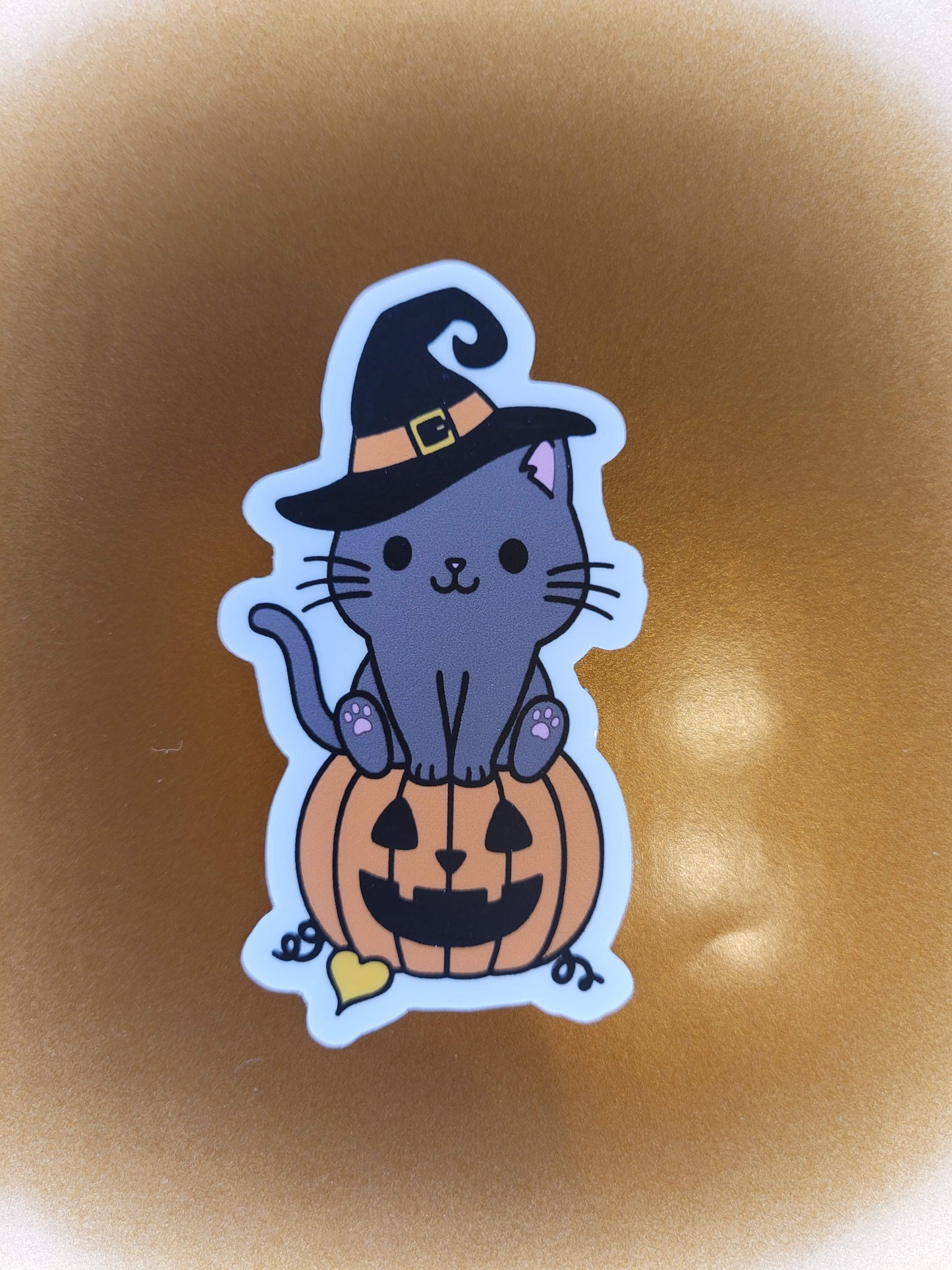 Pumpkin Cat Sticker