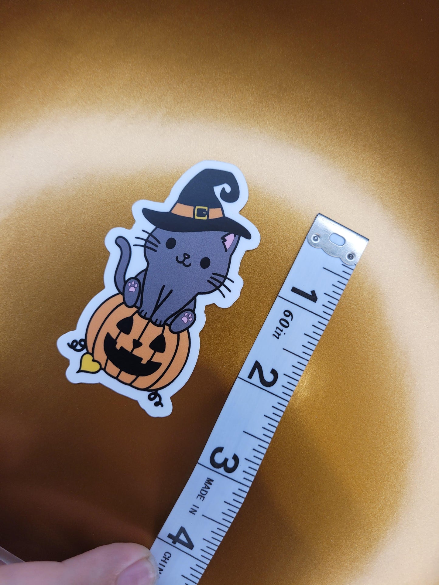 Pumpkin Cat Sticker