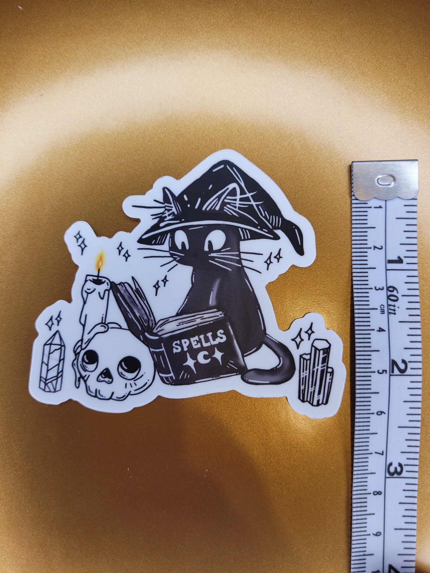Spell Book Kitty Sticker