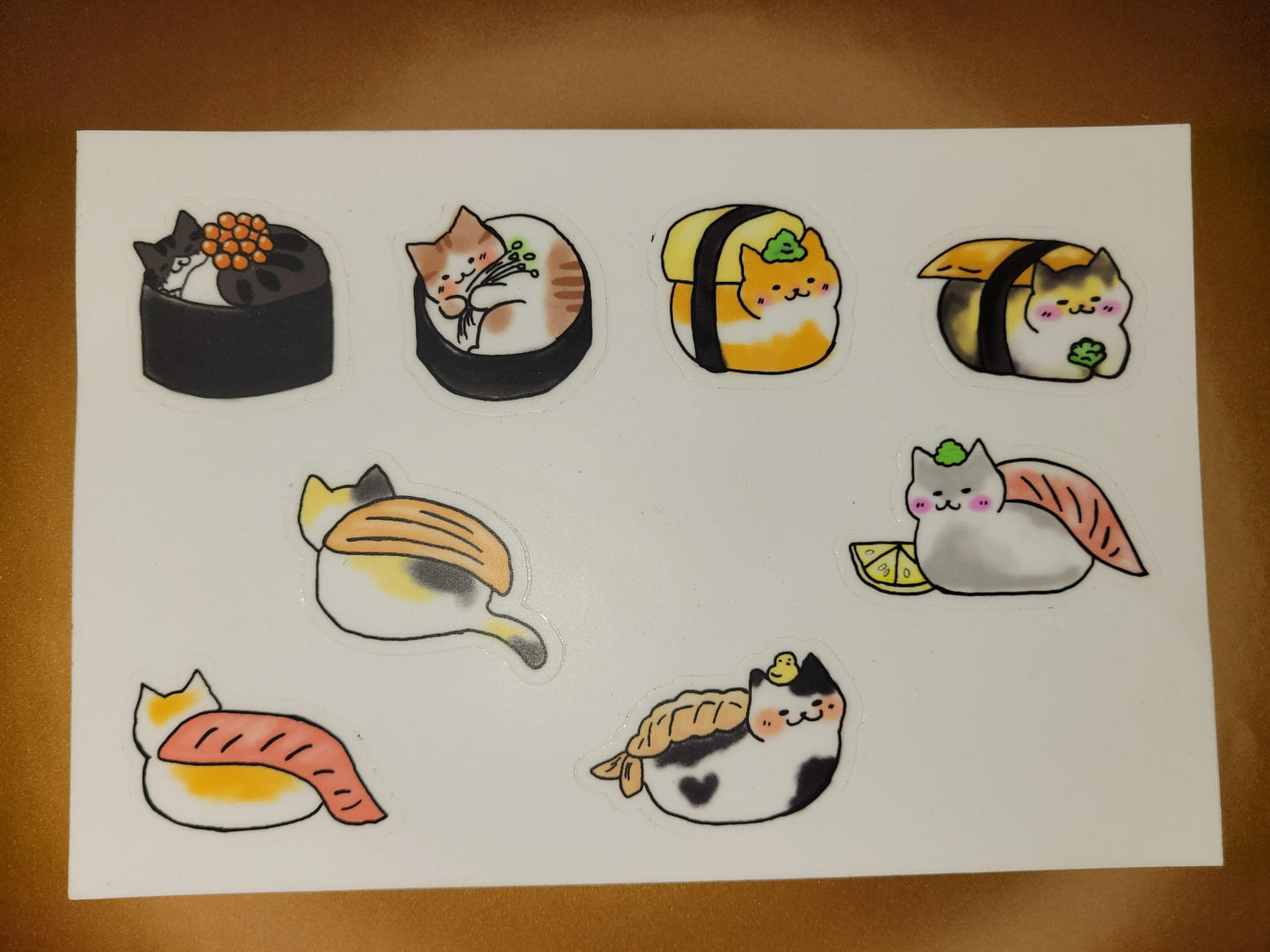 Sushi Cat Sticker Set
