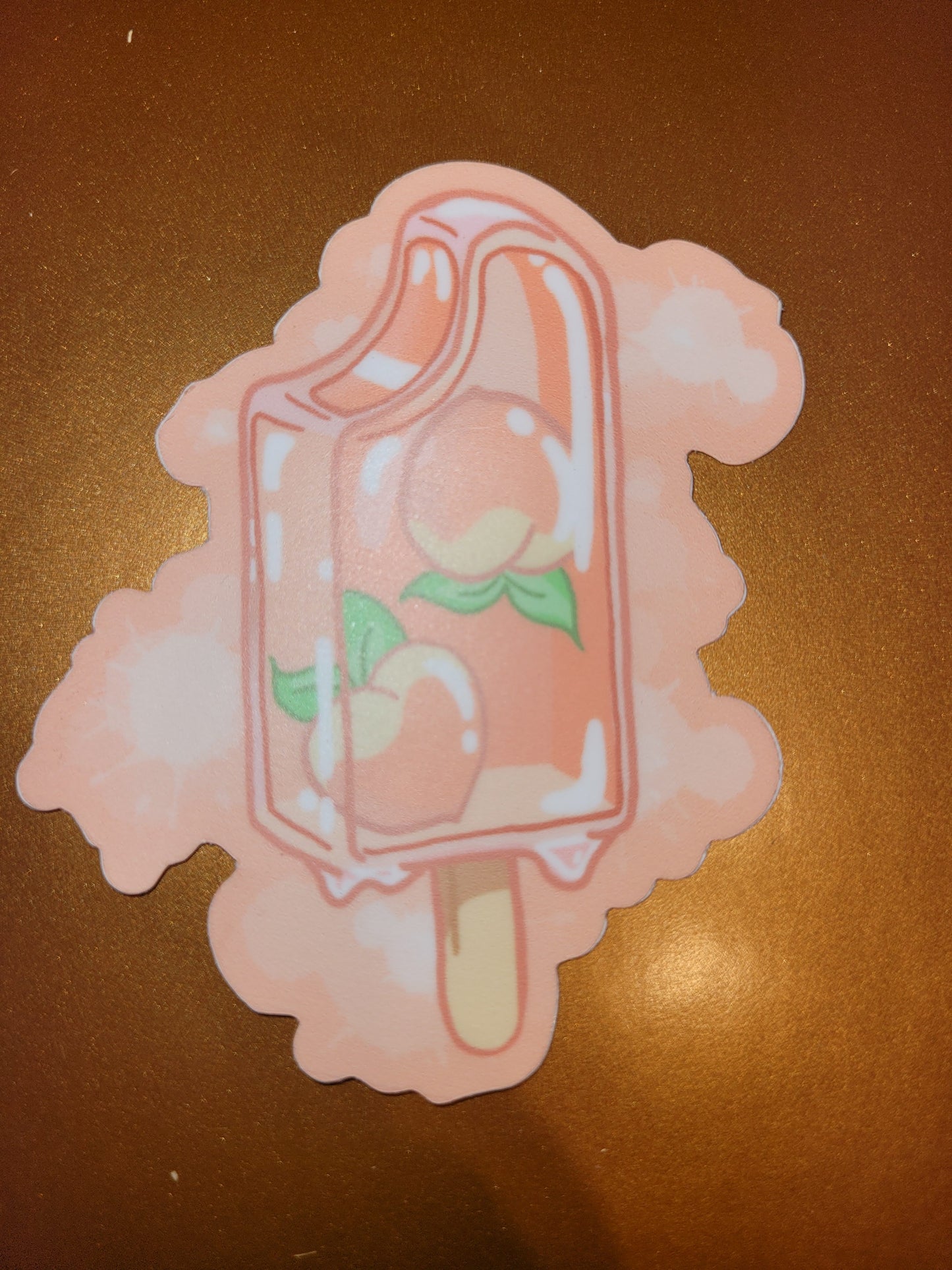 Peach Pop Sticker