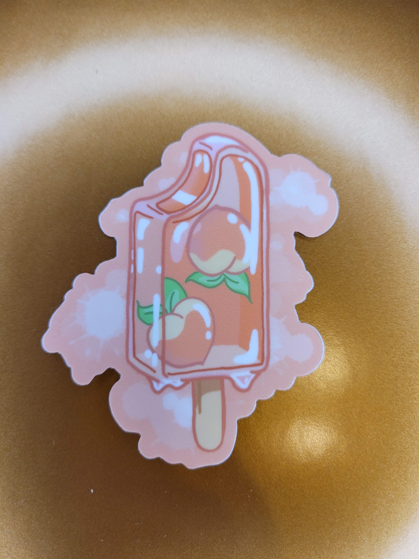 Peach Pop Sticker