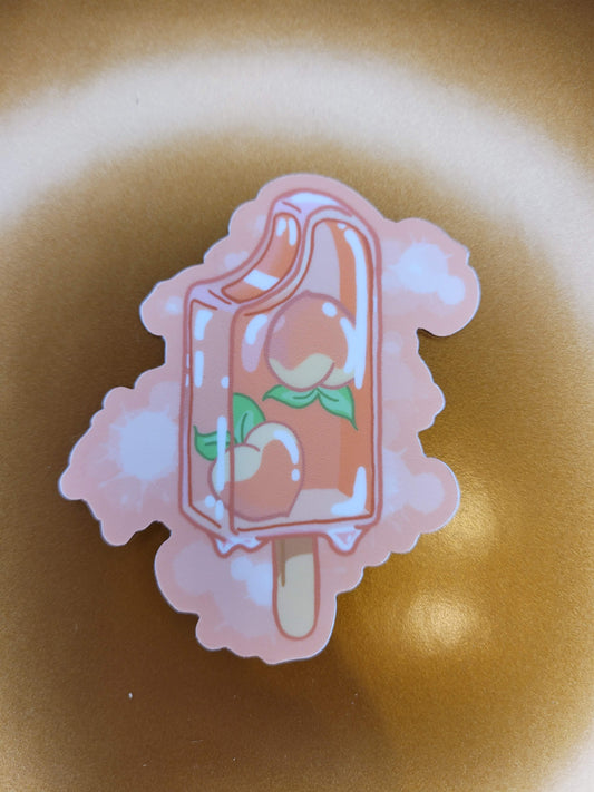 Peach Pop Sticker