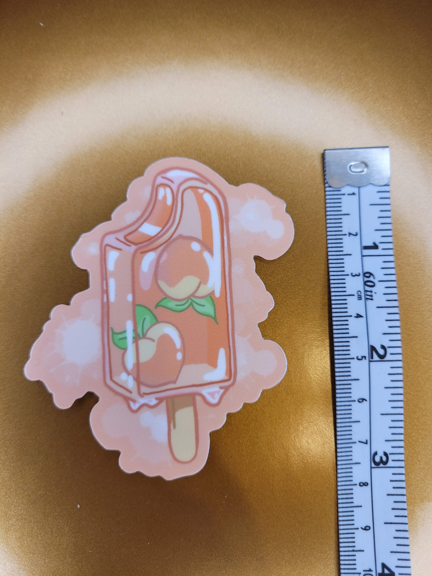 Peach Pop Sticker