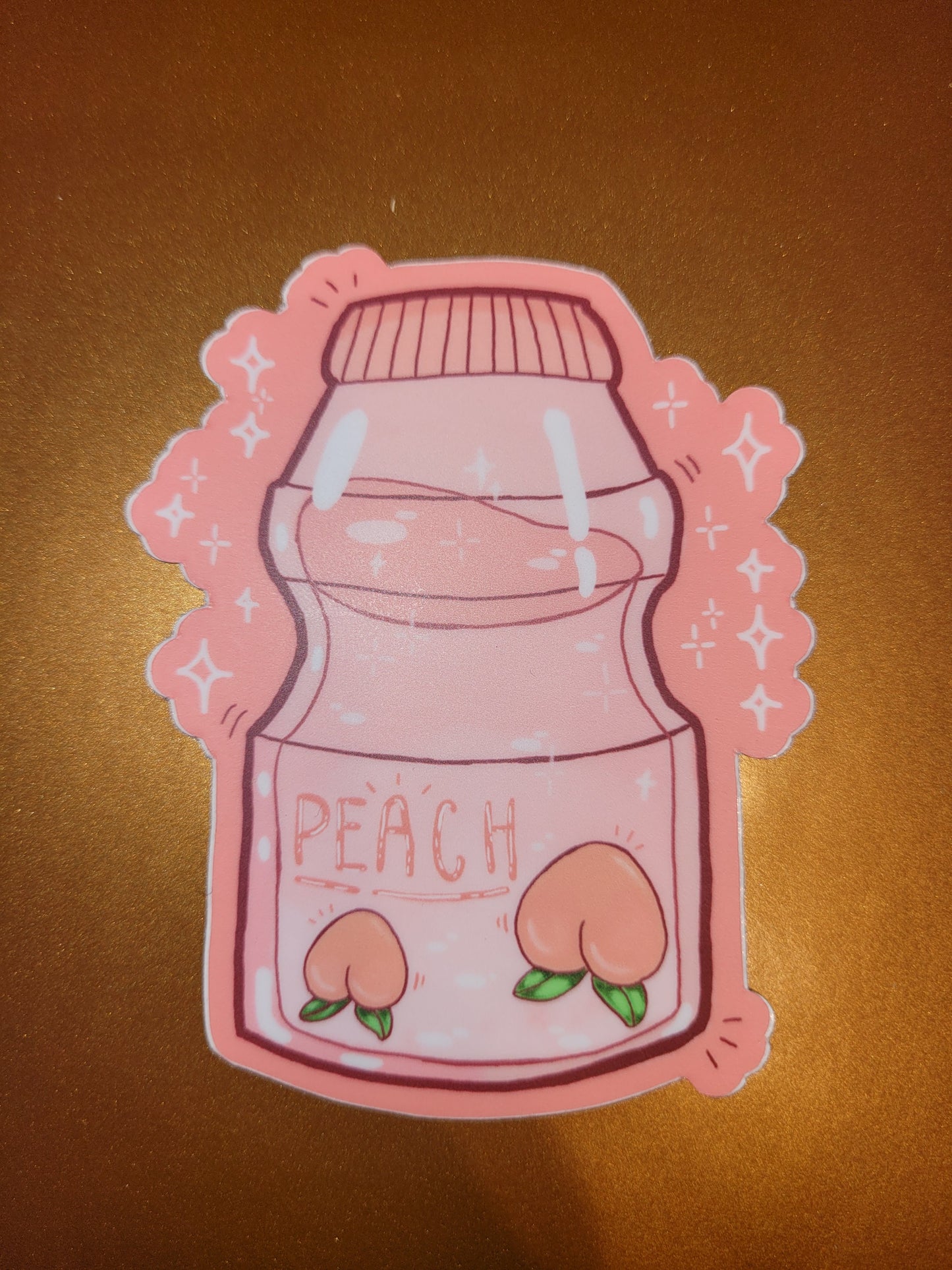 Peach Drink Sticker