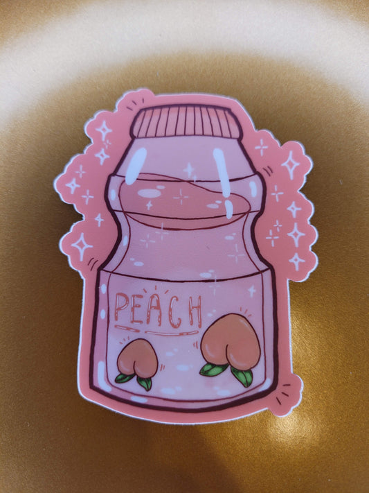 Peach Drink Sticker