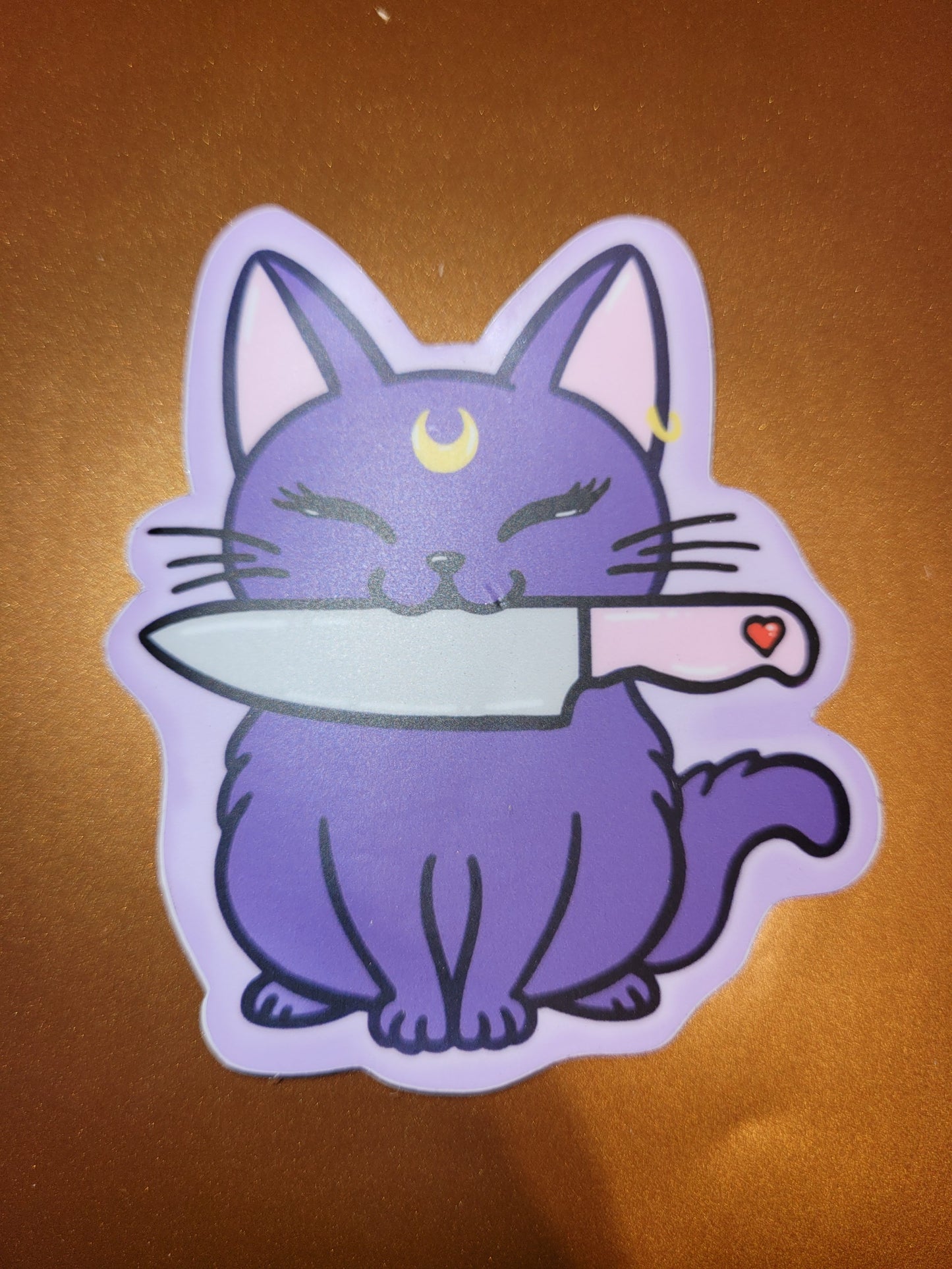 Knife Kitty Sticker