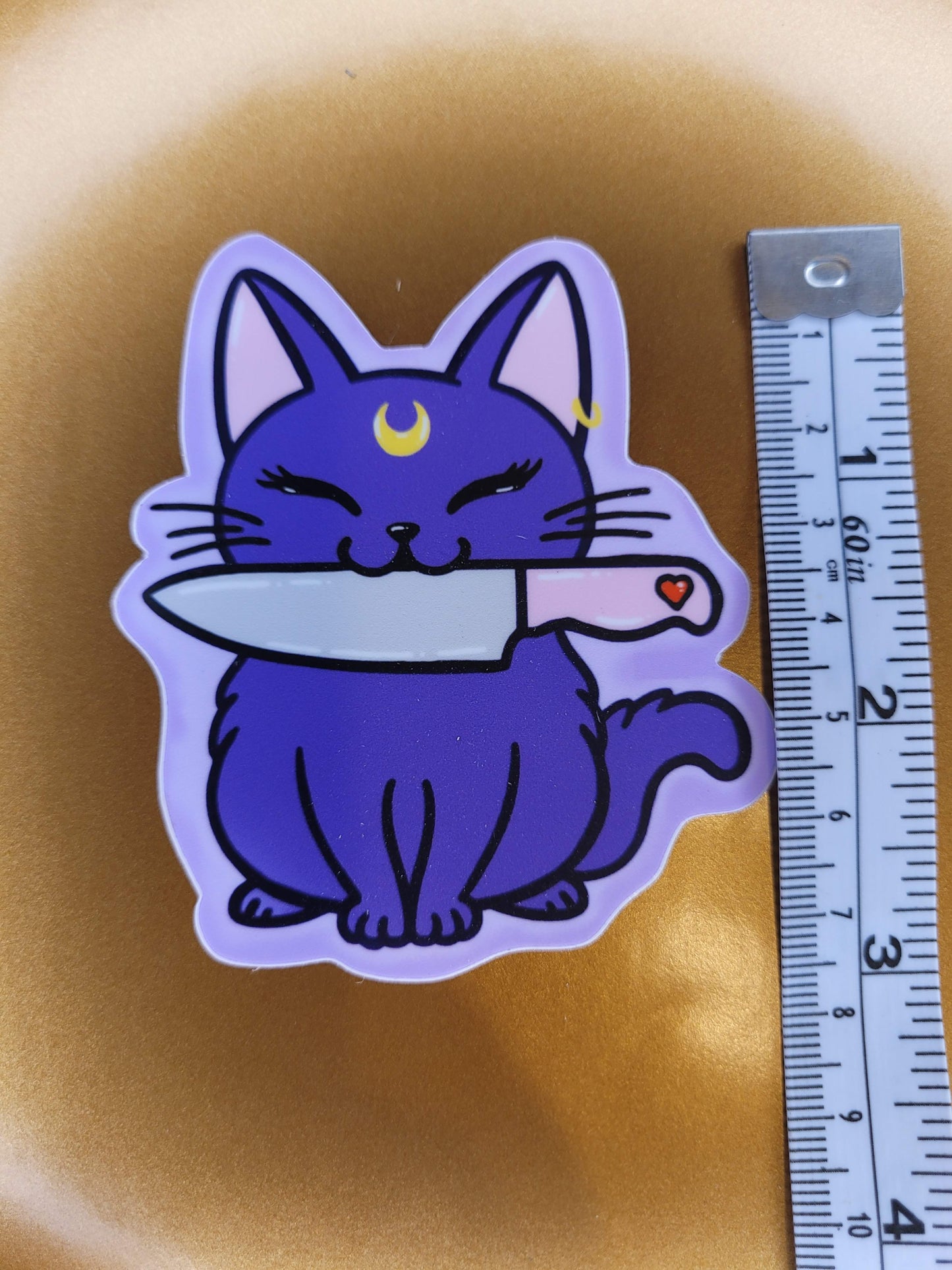 Knife Kitty Sticker