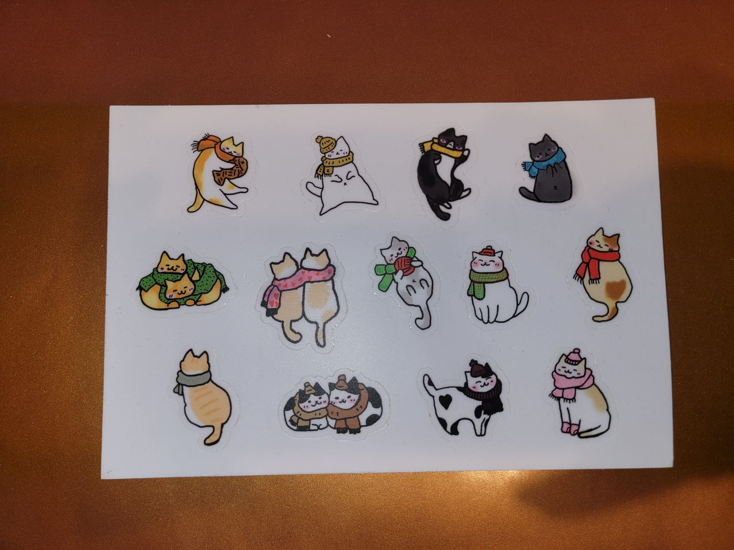 Kozy Kitties Sticker Set