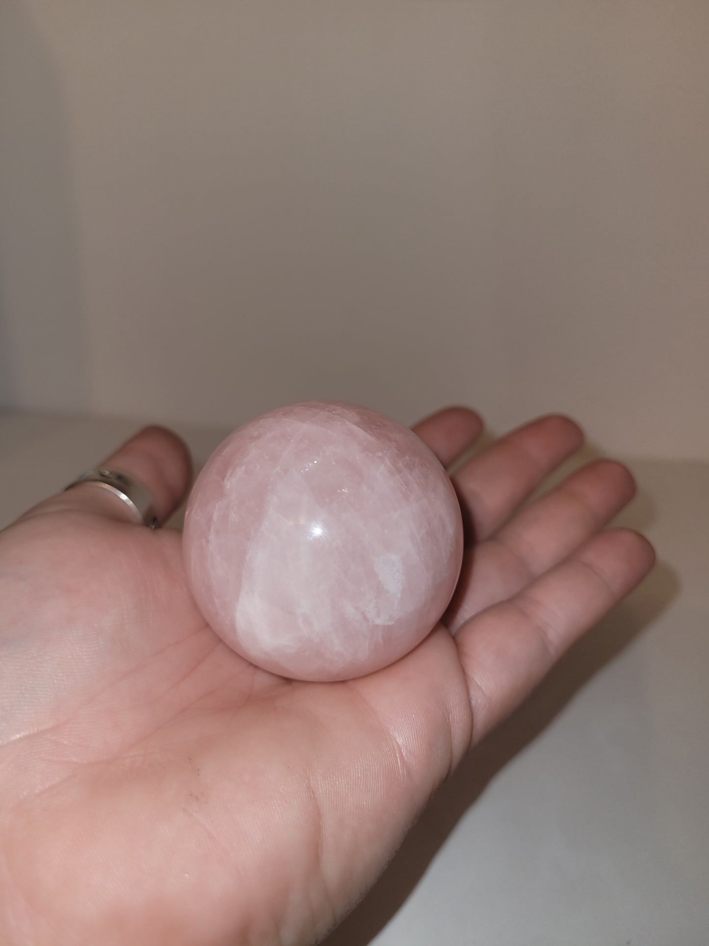 Rose Quartz Sphere 1.7in - 2.1in