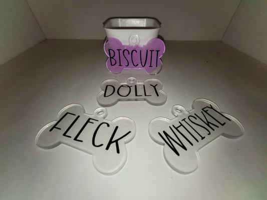 Custom Dog Name Ornaments