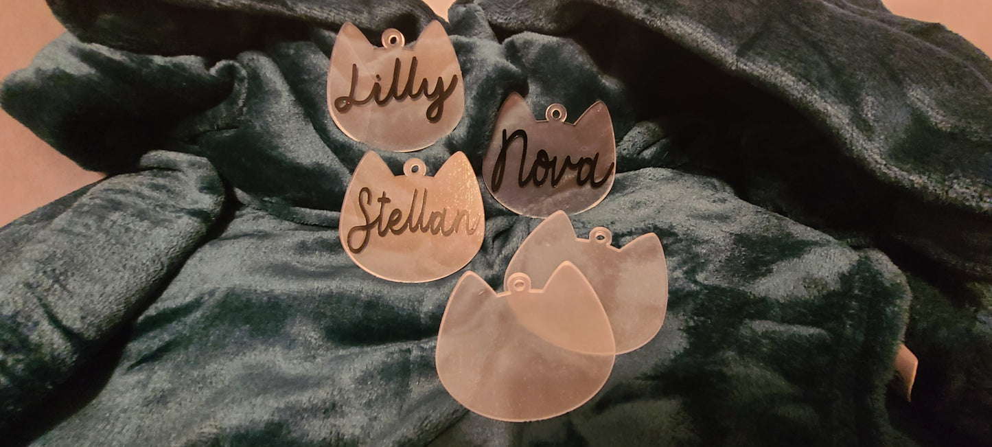 Custom Cat Head Ornament