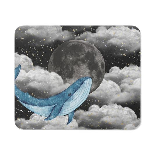 Desk Mouse Pad in the design Moon Whale
