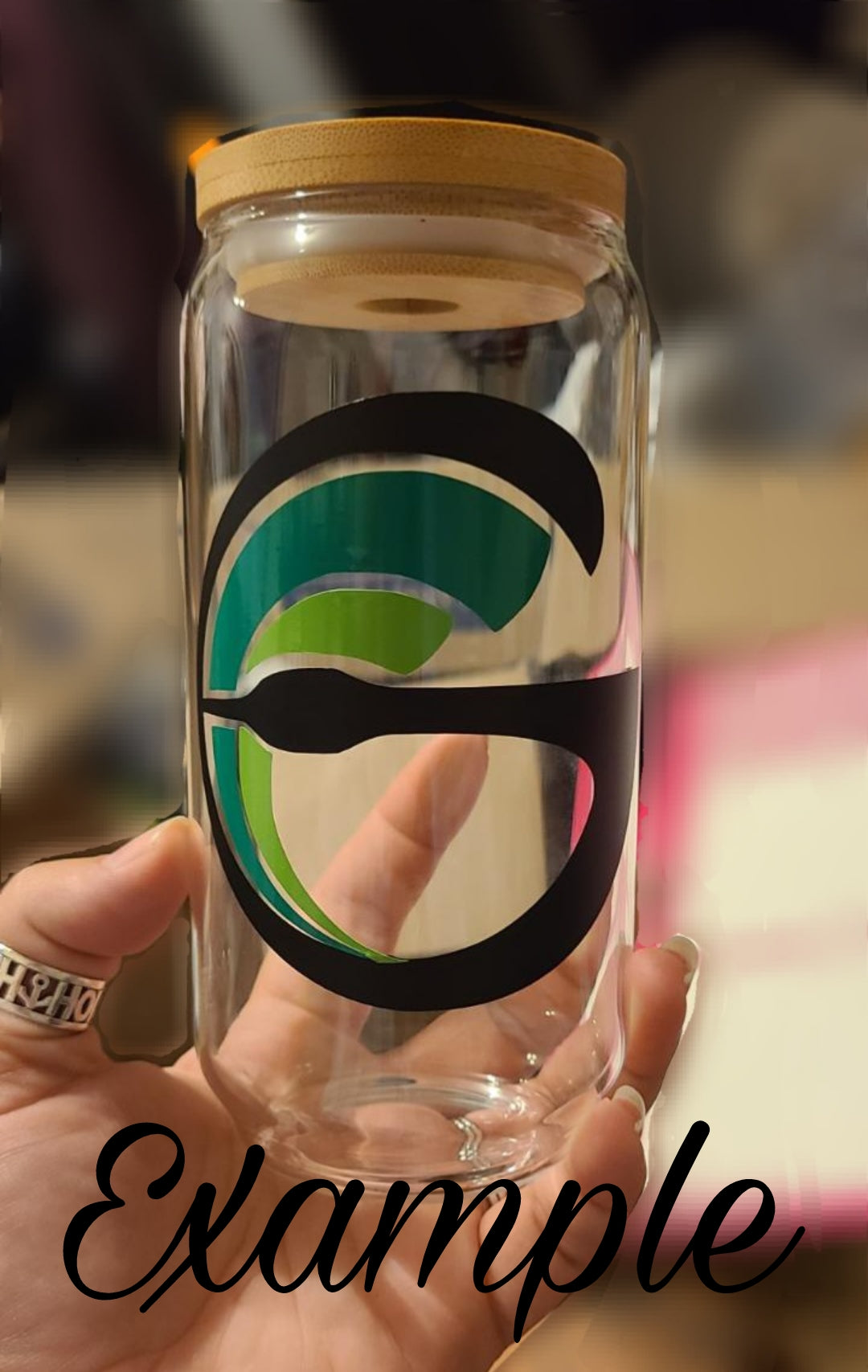 Customizable Glass Cup (Your Logo)