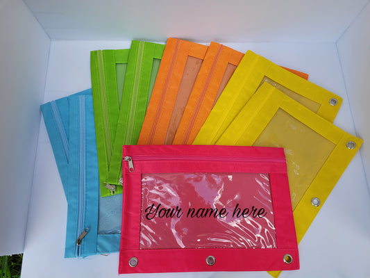 Customizable Pencil Pouches (Name Only)