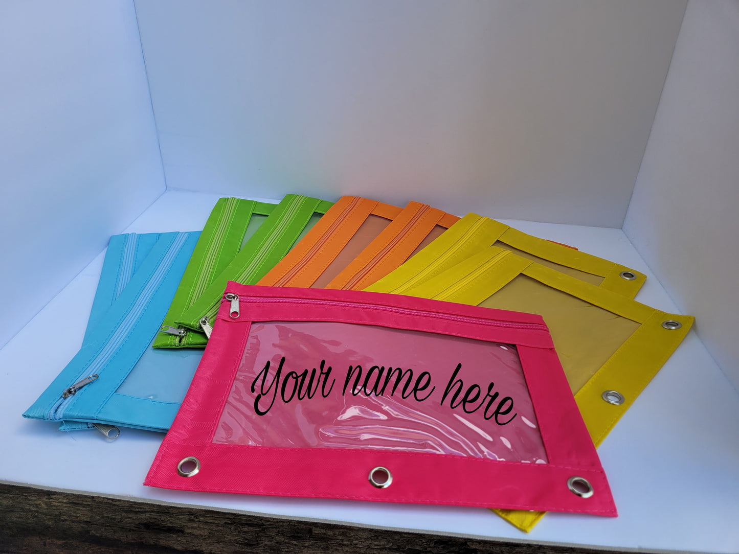 Customizable Pencil Pouches (Name Only)