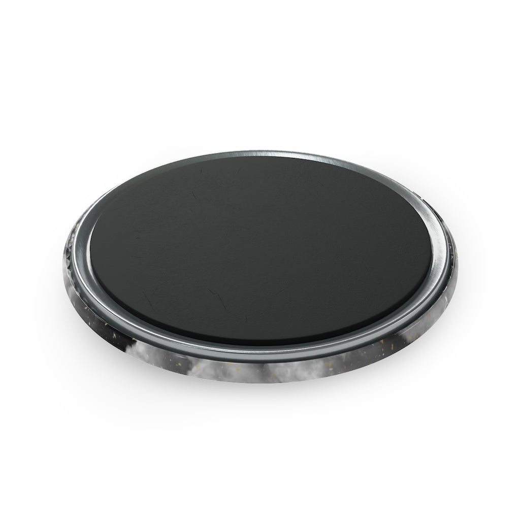 Round Button Magnet in the design Moon Whale